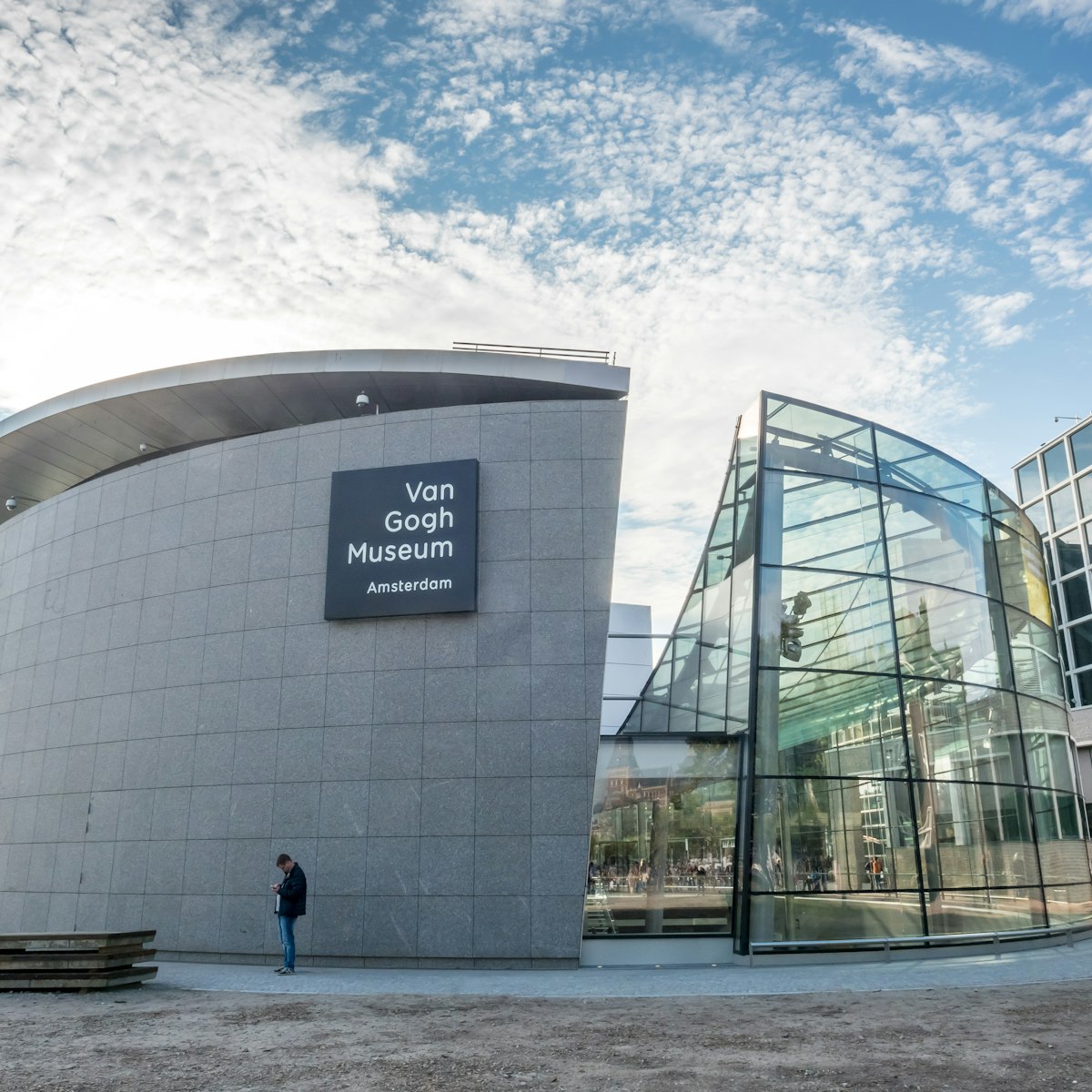 AMSTERDAM - OCTOBER 3: Van Gogh museum building outstanding with design architectured in Amsterdam, Netherlands, on October 3, 2015.; Shutterstock ID 415294189; Your name (First / Last): Daniel Fahey; GL account no.: 65050; Netsuite department name: Online Editorial; Full Product or Project name including edition: Van Gogh Museum POI